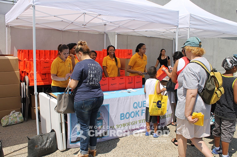 world mission society church of god, yellow shirt volunteers, queens book festival