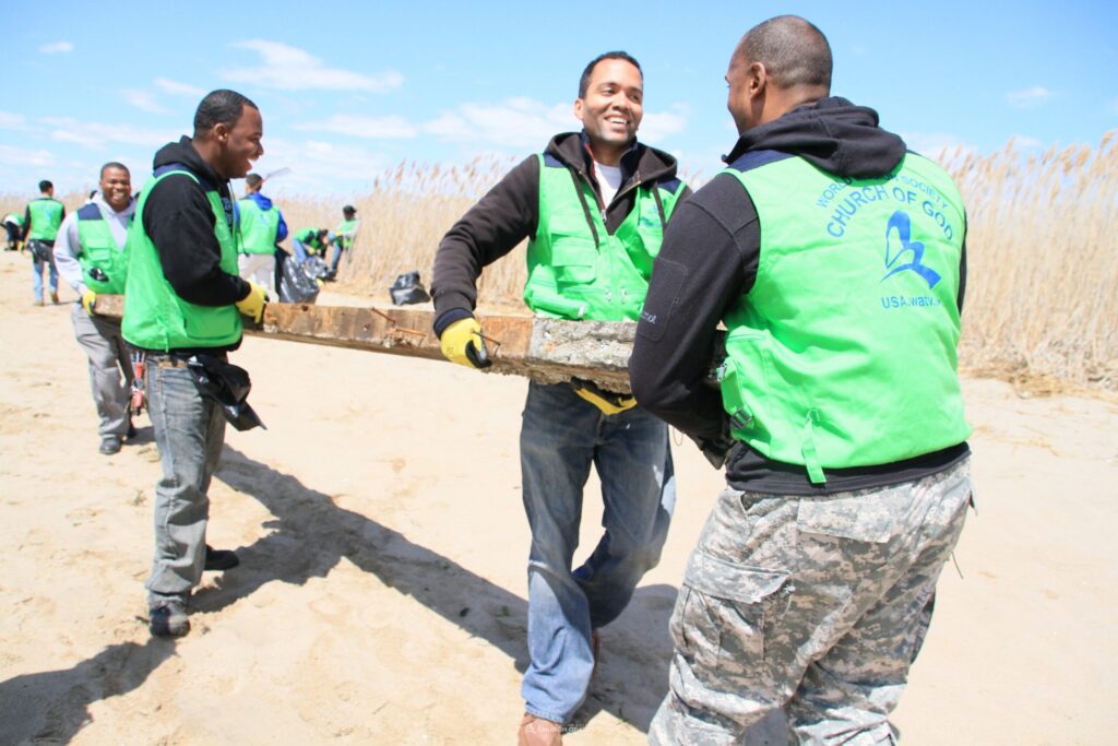 world mission society church of god, church of god, wmscog, church of god in new york, environmental protection, american littoral society, jamaica bay, yellow shirt volunteers