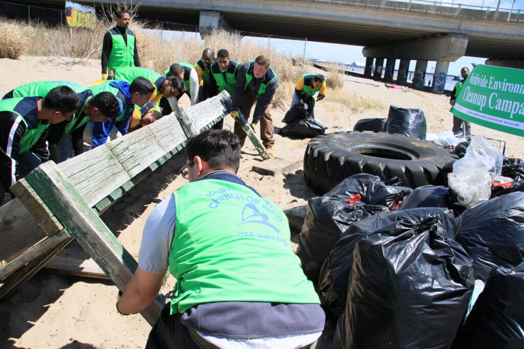 world mission society church of god, church of god, wmscog, church of god in new york, environmental protection, american littoral society, jamaica bay, yellow shirt volunteers