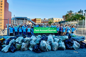 ASEZ Students Clean up Park Avenue in the Bronx