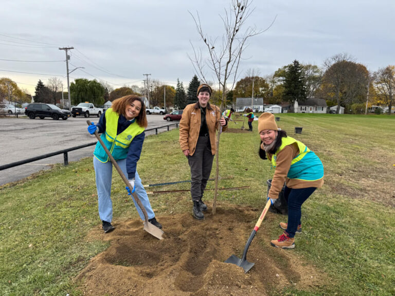 ASEZ WAO Church of God young adult worker volunteers Norton Village Park Tree Planting Rochester New York