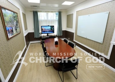 World Mission Society Church of God New York Long Island conference room