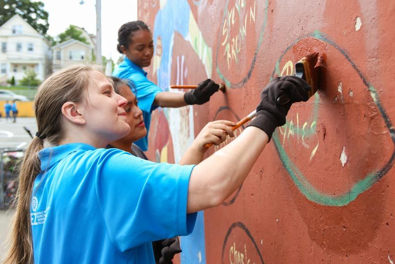 world mission society church of god volunteerism ASEZ graffiti removal